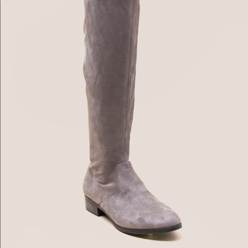 Francesca’s Suede Thigh High Boots